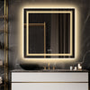 800x800mm Splendent Cube LED Bathroom Mirror with Lights | IP65| Demister| Touch