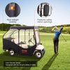 4 Passenger Golf Cart Cover Waterproof Driving Enclosure 600D Polyester