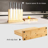 Double Side Knife Block Magnetic Extra Strong Magnetic Knife Block Board Bamboo