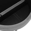 Semi-Circle Storage Footstool Ottoman Pouffe Stool Velvet Chair Upholstery Bench