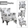 Butterfly Velvet Armchair Wingback Tub Chairs Padded Leisure Sofa Living Room UK