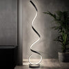 Modern Curved Spiral Floor Lamps Reading Lights Cool White Living Room Lighting