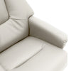 PU Recliner Lounge Chair with Footstool Swivel Wooden Base for Home Office Sofa