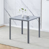 3/5Pcs Small Space Dining Set Square Glass Dining Table+ 2/4 Dining Chairs Home