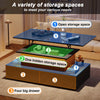 Lift Top LED Coffee Table with Storage Drawer Wooden Living Room Furniture Black