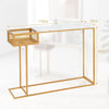 Modern Console Table Entryway Side Table 2-Tier Foyer Table Couch Table