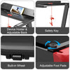 Foldable Electric Treadmill with APP Control & LED Display-Red