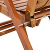 Bamboo Sun Lounger Garden Deck Chair Recliner Sun Chair Bed 5 Level Adjustable