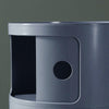 Plastic Storage Cabinet Floor Standing Round Cupboard Bedside Table Nightstand