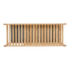 Bamboo Shoe Rack Bench w/ Seat Stool 2 Tiers Upholstered Bench Shelf Entryway