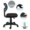 Armless Mesh Office Chair Mid-Back Study Chair Adjsutable Computer Desk Chairs