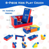 8 Piece Modular Kids Play Couch 4-in-1 Convertible Foam Couch Play Set