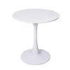 2 Sizes 60cm/80cm White Round Dining Table Kitchen Room Furniture Bistro Table