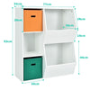 Kids Toy Storage Cabinet Modern Toys and Books Storage Organizer with 2 Baskets