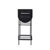 HALF OPEN DRUM BARREL STEEL BBQ CHARCOAL GARDEN BARBECUE BLACK ADJUSTABLE GRILL