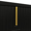 Modern TV Stand 160cm 4-Door TV Unit Cabinet Storage Living Room Furniture Black