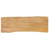 Table Top 110x40x2.5 cm Live Edge Solid Wood Mango
