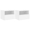 ShCuShan Wall Mounted TV Console, Television Stand for Living Room, F1T7