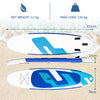 11ft Inflatable Stand Up Paddle Board SUP Floatable Aluminum Paddle w/Leash