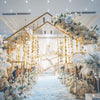 Round/Oval/Square Wedding Arch Stand Birthday Party Backdrop Flower Balloon Deco