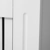 White Radiator Cover Cabinet Small Large Modern MDF Slat Wood Grill Furniture
