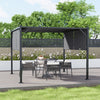 Steel Frame Outdoor Adjustable Pergola Gazebo Garden Sun Shade Canopy Shelter