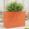 Garden Planter Wax Brown 90x40x68.5 Solid Wood Pine B3C8