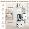 6 Cube Floor Standing Bookcase Cabinet 3-Tier Storage Organizer Display Shelf