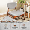Set of 2 Accent Chairs with Side Table Upholstered Living Room Chairs Grey