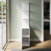 Corner Cabinet High Gloss Storage Shelves Bookcase White Floor Sideboards 160cm