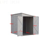 5 X 9 ft Outdoor Garden Storage Shed Metal Lean to Pent Shed for Tool Bike