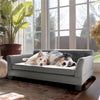 Large Elevated Dog Sofa Bed Microfiber Leather Couch Pet Sleep Joint Support Bed