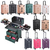 Rolling 4 in 1 Makeup Trolley Beauty Trolley Case w/Drawers Hairdressing Case