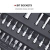 94PC 1/2" 1/4" Socket Set & Screwdriver Bit Torx Ratchet Spanner Case Tool Kit