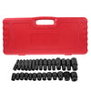 Heavy Duty 35 Piece Car Truck Deep Impact Socket Set 1/2" Drive 8- 32mm Metric