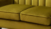 Velvet 2 Seater Sofa in Olive Green - Compact Ella range FREE & EASY DELIVERY