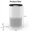 Air Purifiers HEPA Filter 3 Speed Auto Dust Smoke Odor Pet Home USB Air Cleaner
