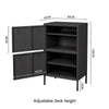 Metal Filing Cabinet with 2/4 Door Office File Storage Cupboard Adjustable Shelf