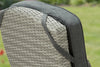 Bellevue Rattan Rocking Garden Chair Set Reclining Armchairs Glass Top Table