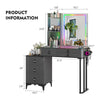 RGB Dressing Table with Wireless Charging Station, 7 Dynamic & 7 Static Dimmable