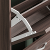 Shoe Cabinet 3 Drawer Walnut Wood Cabinet Rack Hallway Organiser Unit