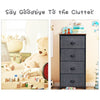 Chest of Drawers w/ 4 Drawers Home Storage Organizer Unit Modern Fabric Dresser