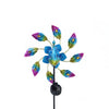 Peacock Garden Ornament Wind Spinners Sculpture LED Solar Light Windmill Decor