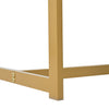 Console Side Table with Drawer Golden Metal Frame, Entryway Hallway Furniture