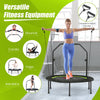 103 cm Mini Trampoline Foldable Fitness Rebounder Home Gym with Handle