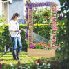 Vertical Freestanding Planter Trellis Container with Drainage Holes-Natural