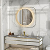 LUVODI 800x700mm LED Bathroom Mirror Dimmable Enhanced Antifog IP65 Glass Framed