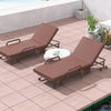 Portable Folding Guest Bed Adjustable Single Sleeper Bed w/ Mattress & Wheels