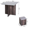 Compact Dining Table and 4 Ottoman Chairs Set Space Saving Storage Kitchen Grey