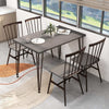 Kitchen Table & 4 Chairs Industrial Modern Mid Century Dining Set-Grey